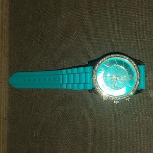 Teal and Faux Gold watch
